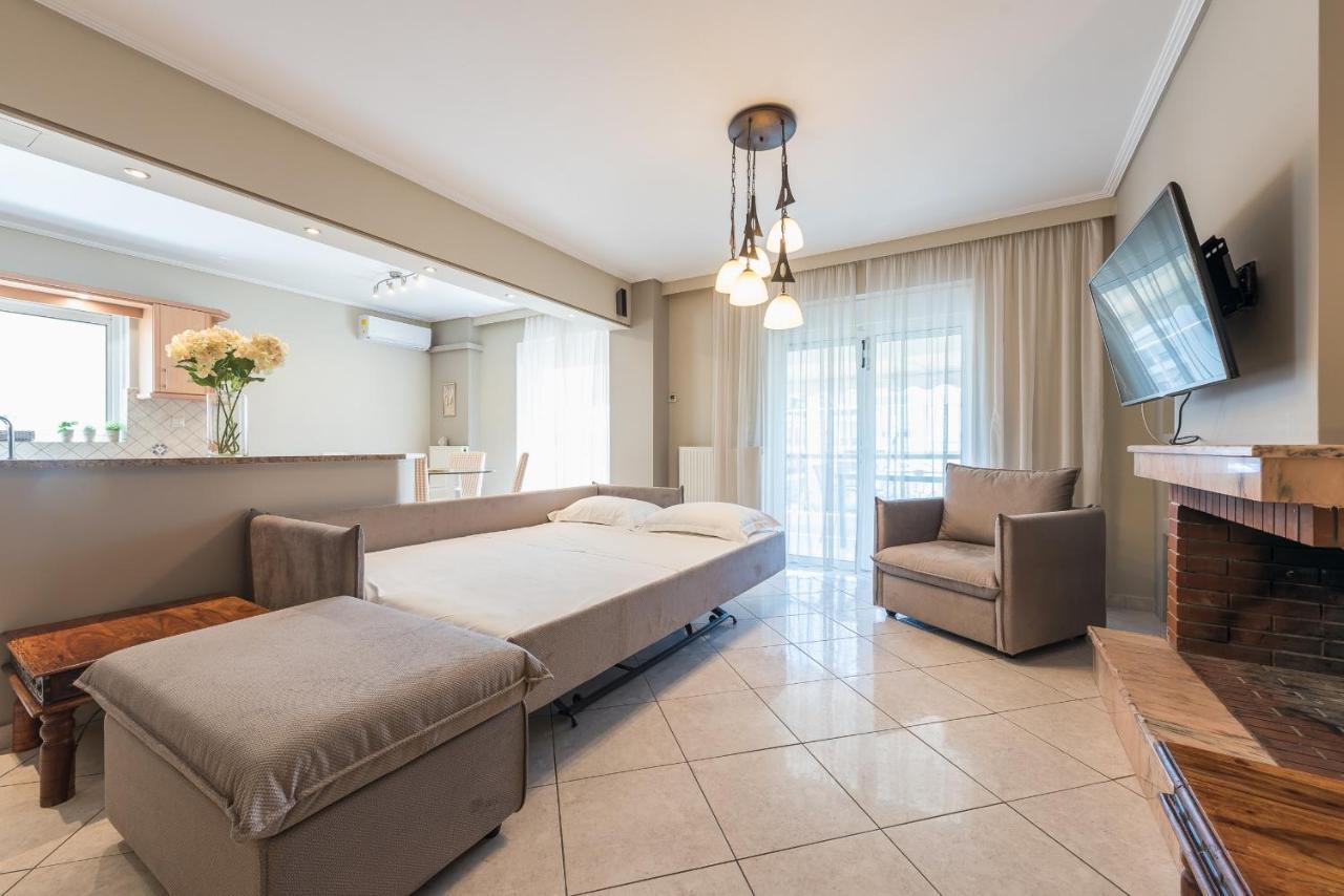 Luxury And Spacious Apt For 6 Guests Athen Eksteriør billede